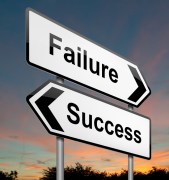 Failure or success concept.